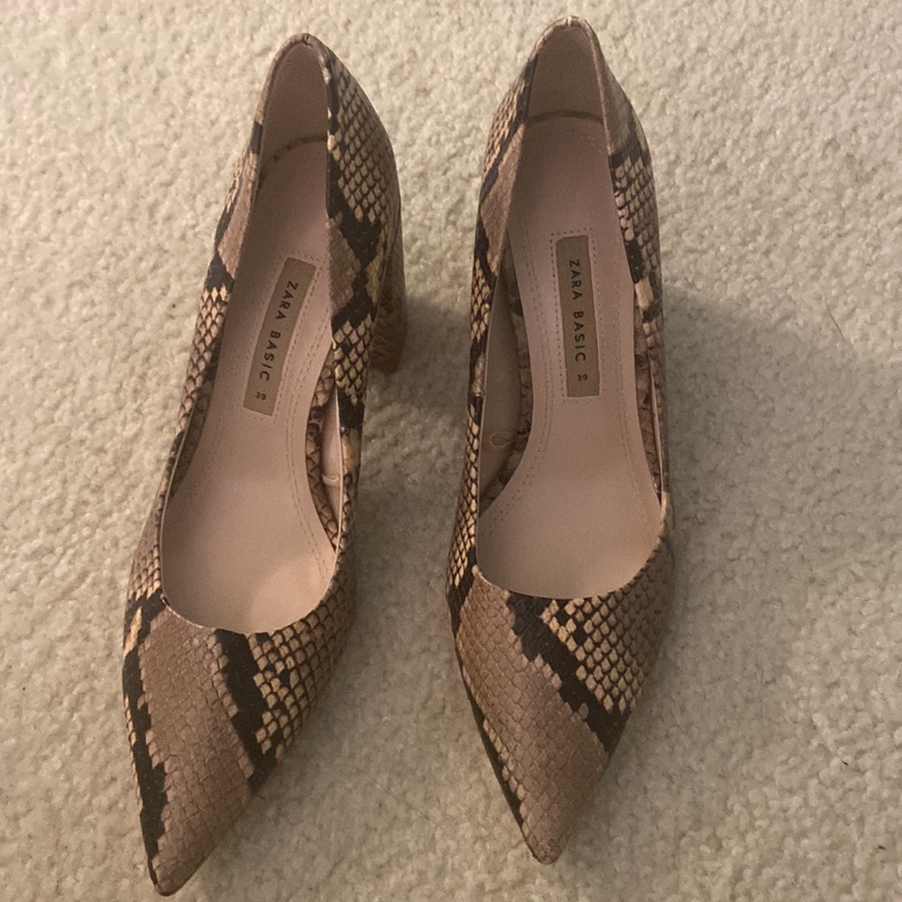 Zara Basic Snake Pumps - image 3